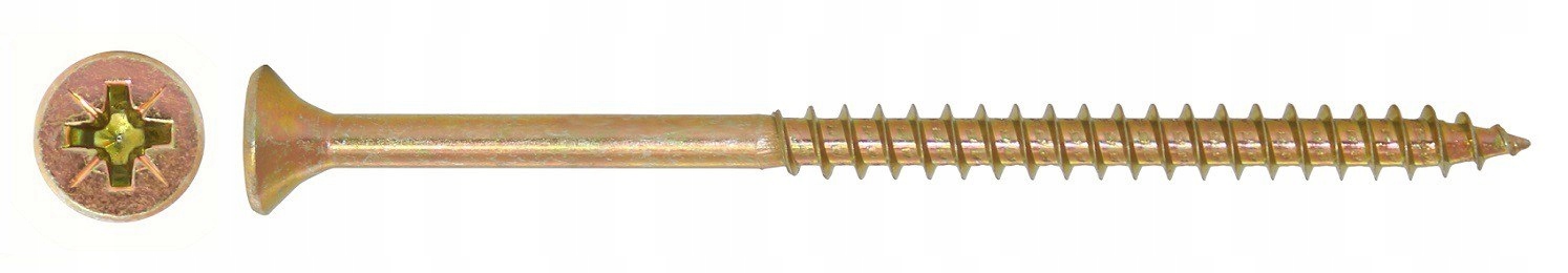 Skrutka do dreva žltá 6x130MM čiastočná hrúbka 5kg